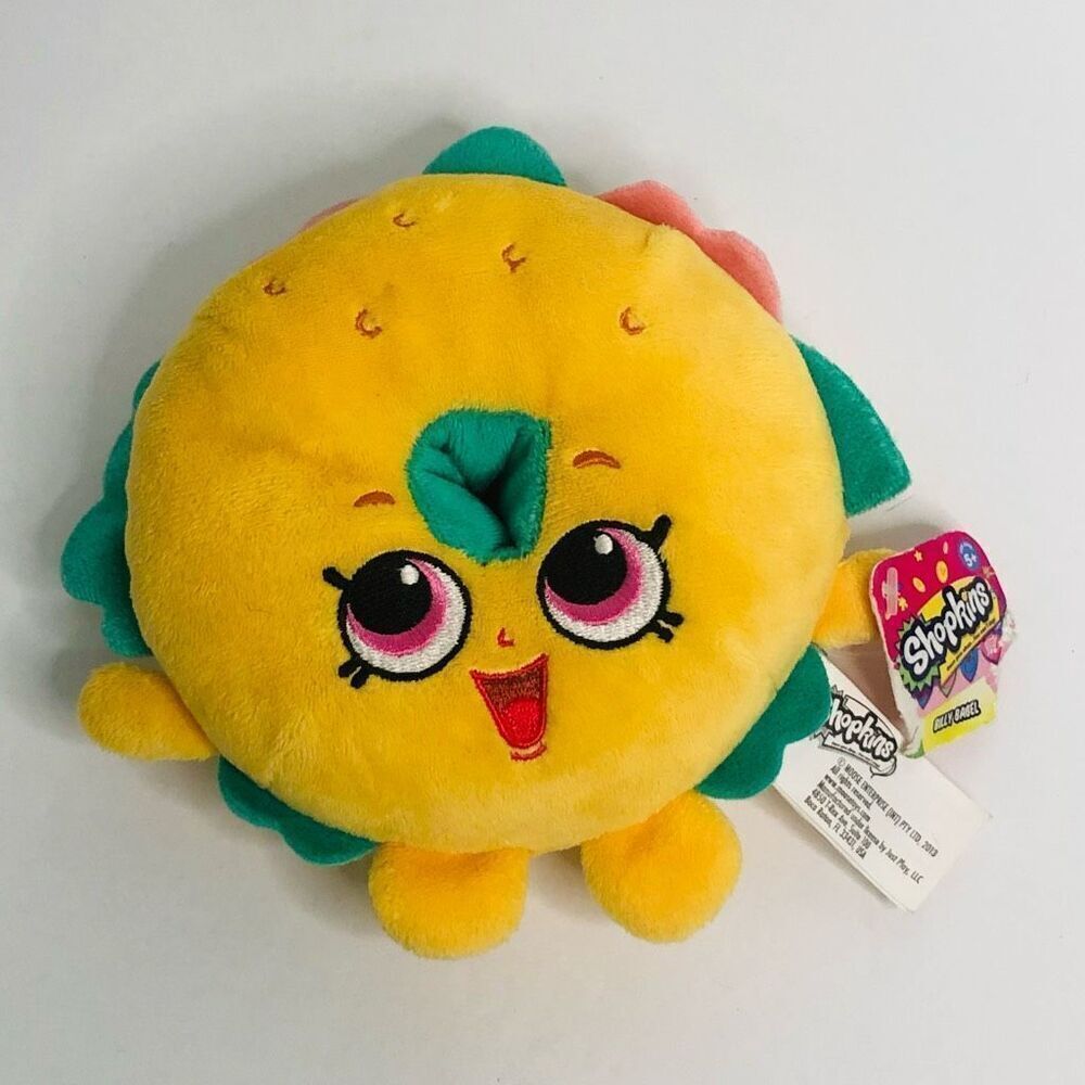 shopkins cuddle plush billy bagel with‎ damaged tag moose enterprise
